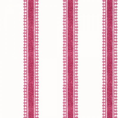 Thibaut Cambridge Stripe Wallpaper in Raspberry